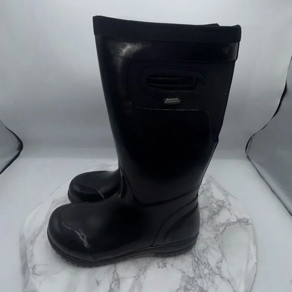 BOGS Black Kids Tacoma Rain Boots-13